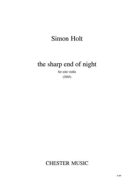 The Sharp End Of Night (Violin)